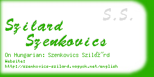 szilard szenkovics business card